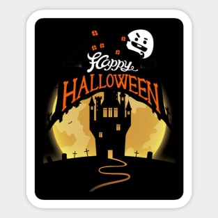 happy halloween t-shirt Sticker